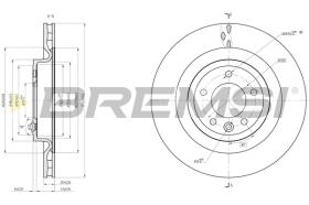 BREMSI CD8434V - B. DISC LAND ROVER