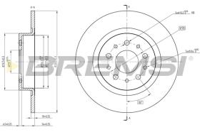 BREMSI CD8435S - B. DISC FIAT