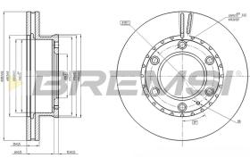 BREMSI CD8459V - B. DISC FORD, MAZDA