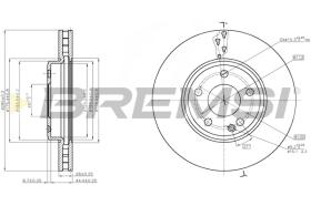 BREMSI CD8460V - B. DISC MERCEDES-BENZ