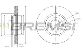 BREMSI CD8461V - B. DISC FORD