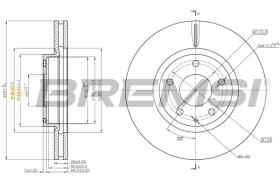 BREMSI CD8463V - B. DISC MAZDA