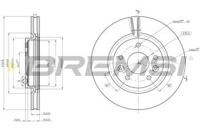 BREMSI CD8466V - B. DISC RENAULT, NISSAN