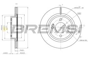 BREMSI CD8467V - B. DISC MITSUBISHI
