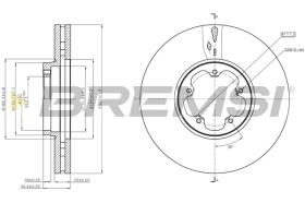 BREMSI CD8470V - B. DISC FORD
