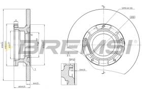 BREMSI CD8471S - B. DISC FORD