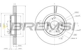 BREMSI CD8473V - B. DISC HONDA