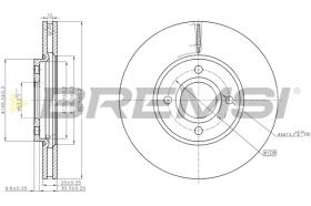 BREMSI CD8478V - B. DISC FORD