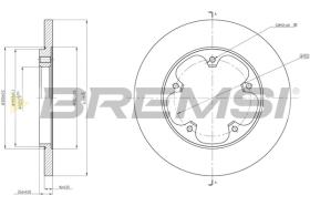 BREMSI CD8484S - B. DISC FORD