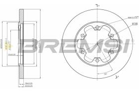 BREMSI CD8485S - B. DISC FORD