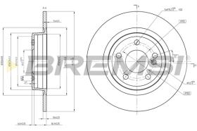BREMSI CD8486S - B. DISC MERCEDES-BENZ