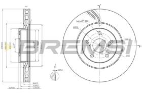 BREMSI CD8497VLS - B. DISC LEXUS