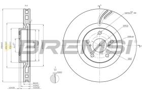 BREMSI CD8497VRD - B. DISC LEXUS