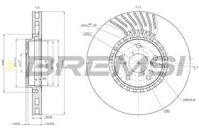 BREMSI CD8498VLS - B. DISC LEXUS