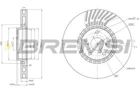 BREMSI CD8498VRD - B. DISC LEXUS