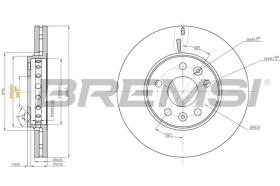 BREMSI CD8507V - B. DISC FIAT, RENAULT, NISSAN, OPEL