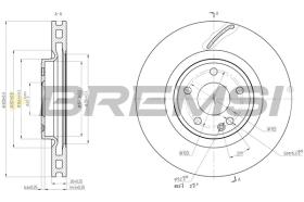 BREMSI CD8545V - B. DISC MERCEDES-BENZ