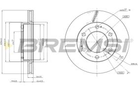 BREMSI CD8547V - B. DISC SSANGYONG