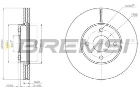 BREMSI CD8548V - B. DISC FORD