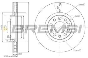 BREMSI CD8555V - B. DISC ALFA ROMEO