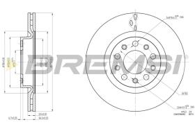 BREMSI CD8556V - B. DISC ALFA ROMEO