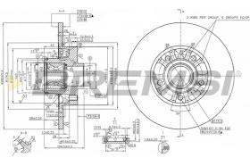 BREMSI CD8602S - B. DISC FIAT, RENAULT, NISSAN, OPEL