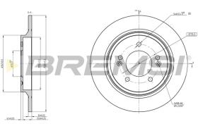 BREMSI CD8604S - B. DISC KIA, HYUNDAI