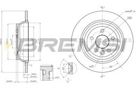 BREMSI CD8607S - B. DISC LAND ROVER