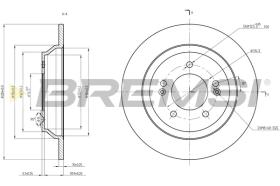 BREMSI CD8608S - B. DISC HYUNDAI, KIA