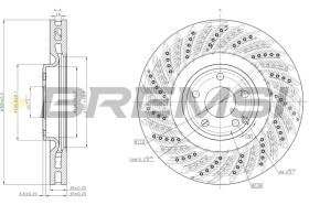 BREMSI CD8610V - B. DISC MERCEDES-BENZ
