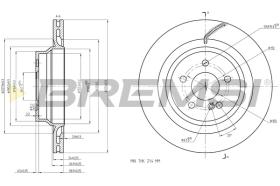 BREMSI CD8611V - B. DISC MERCEDES-BENZ