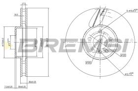 BREMSI CD8619VLS - B. DISC BMW