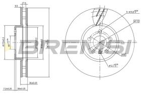 BREMSI CD8625VLS - B. DISC BMW