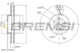 BREMSI CD8625VRD - B. DISC BMW