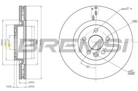 BREMSI CD8632V - B. DISC LAND ROVER