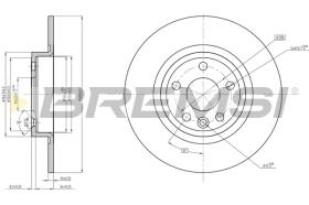 BREMSI CD8633S - B. DISC JAGUAR, LAND ROVER