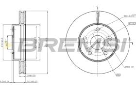 BREMSI CD8634V - B. DISC TOYOTA