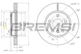 BREMSI CD8651V - B. DISC BMW, MINI