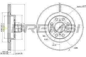 BREMSI CD8658V - B. DISC TOYOTA