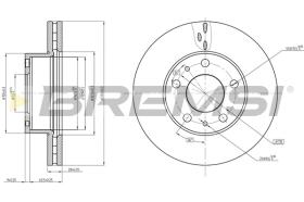 BREMSI CD8659V - B. DISC FIAT, PEUGEOT, CITROEN