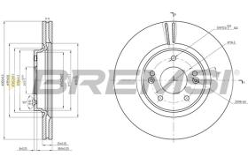 BREMSI CD8680V - B. DISC KIA, HYUNDAI