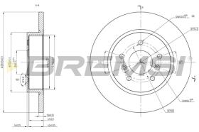 BREMSI CD8683S - B. DISC RENAULT, NISSAN