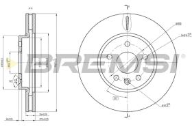 BREMSI CD8685V - B. DISC OPEL