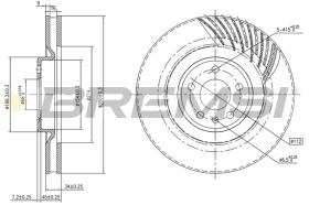 BREMSI CD8686VLS - B. DISC PORSCHE