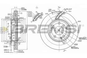 BREMSI CD8760V - B. DISC MERCEDES-BENZ