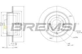 BREMSI CD8772S - B. DISC KIA, HYUNDAI
