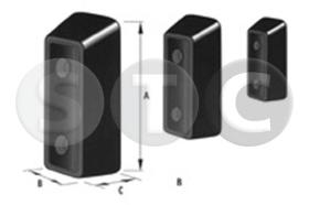STC T441587 - *** TOPE TRASERO PARAGOLPES