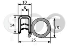 STC T445063 - PERFIL CONTORNO CHAPA CON ALMAMETáLICA