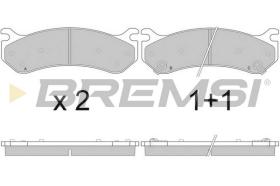 BREMSI BP2918 - B. PADS HUMMER, CHEVROLET