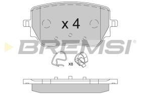 BREMSI BP3850 - 0